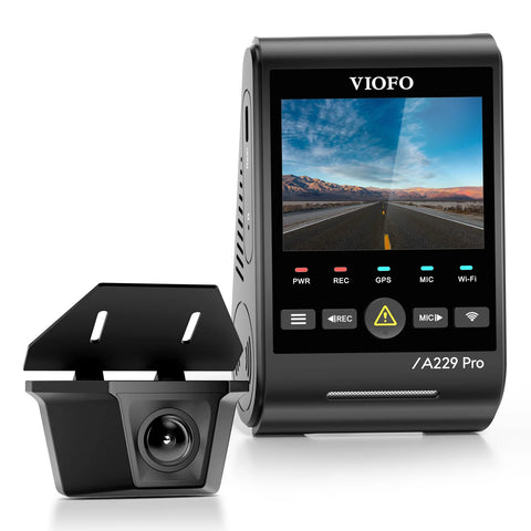 Viofo A229 PRO 2CH  (4K + 2K) - Waterproof Rear