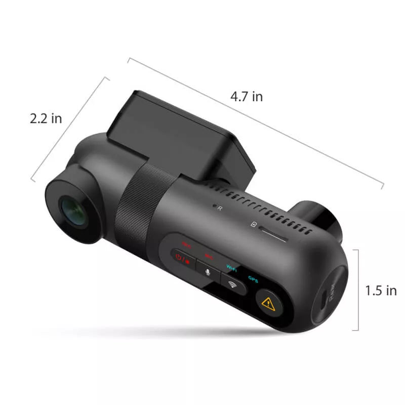  3 Channel Dash Cam, Front Inside and Rear 1440P+1080P+